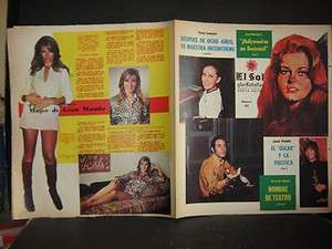 ANN MARGRET ON COVER, MEXICAN NEWSPAPER SUPPLEMENT 1972  