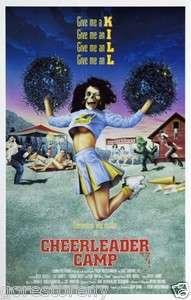 CHEERLEADER CAMP Movie Poster B Horror Rare  