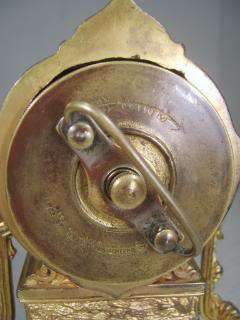 Antique Boudoir Gilded Mantel Clock , British United Co  