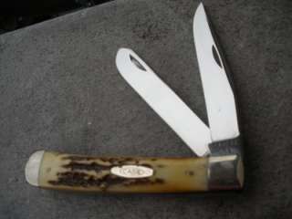 OLD CASE XX USA 10 DOT STAG TRAPPER KNIFE 1970  