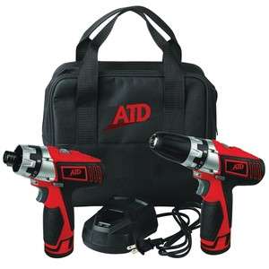   10525 12Volt Compact Lithium Ion Drill and Cordless Hex Driver Package