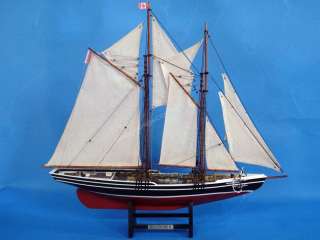 Bluenose 2 Limited 24 Wooden Sail boat scale replica  