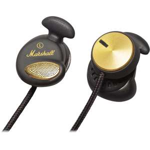 Marshall Minor Gold Platted Headphones   Black  