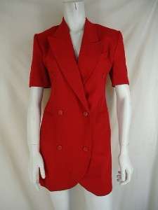 GIANFRANCO Ferre Studio 0001 Red Wool Jacket 40 6  