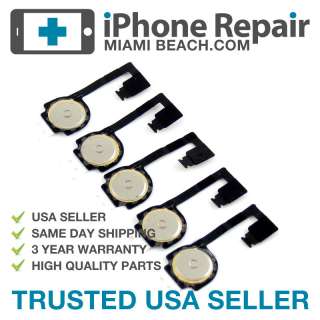 Home Button Key Repair Part Flex Cable iPhone 4G 4  