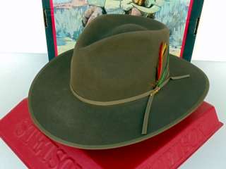 Stetson Cowboy Hat 4X Beaver Fur Felt Dune Acorn  