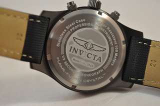 Lot 3 Invicta Flight Military Pilot Chronograph Watches  