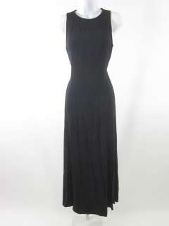 INES DE LA FRESSANGE Black Full Length Dress Sz 36  