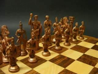 EDEL Schachspiel,Schach Messing Kupfer Figuren chess  