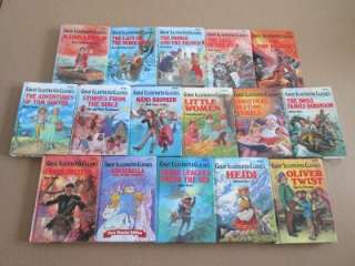 GREAT ILLUSTRATED CLASSICS Lot of 16 Childrens   The Last of the 