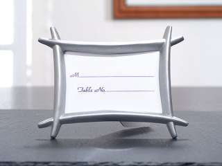 2x3 Pewter Frame Bamboo Place Card Frame