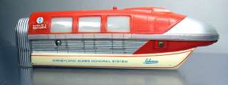 Schuco Disneyland Monorail 6333G; Vintage train set with red train 