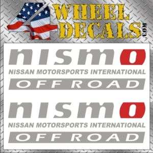 Nissan NISMO Off Road 4x4 Decals / Stickers Frontier  