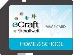 Craftwell eCraft Home & School SD Image Font card NIP  