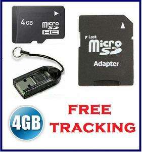 4gb micro sd memory card USB Flash Adapter Reader COMBO  