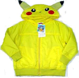   POKEMON PIKACHU JACKET   WITH TAIL  TO AGES 14   RAPID POST  