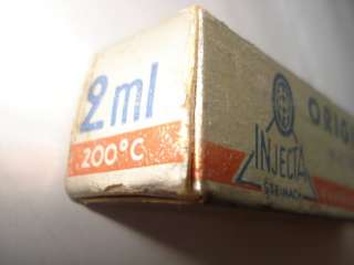 OLD MEDICAL SYRINGE INJECTA STEINACH 2 ml BOX UNUSED  