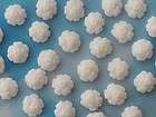 20 White MINI ROSES handmade edible sugar cupcake toppe