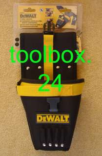 Genuine DeWalt Heavy Duty Ballistic Nylon Drill Holster For Work Tool 