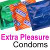 No latex smell. Skins condoms are infused with the light scent of 