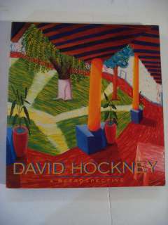 1989 DAVID HOCKNEY A RETROSPECTIVE PAINTINGS & PHOTOS  