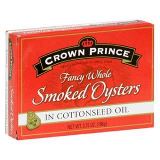 Crown Prince Smoked Oysters in Cottonseed Oil, 3.75 Ounce Cans (Pack 