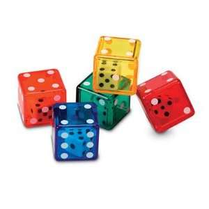 Learning Resources Dice in Dice Bucket (Set of 72 dice), Teach 