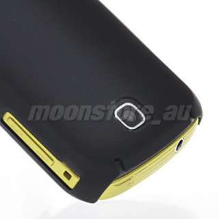 BLACK for SAMSUNG S5570 GALAXY MIN RUBBER COATING CASE COVER +SCREEN 