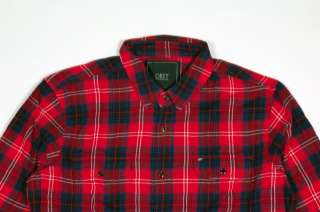 Obey Prospect Shirt Red Check   Camicia Scozzese Tg L  