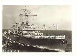 WWII German Navy PC  K Class Light Cruiser  Warship  Kriegsmarine 