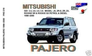 JPNZ Mitsubishi Pajero Mk3 96 00 English Owner Handbook  