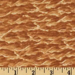  44 Wide Currier & Ives Waves Brown Fabric By The Yard 