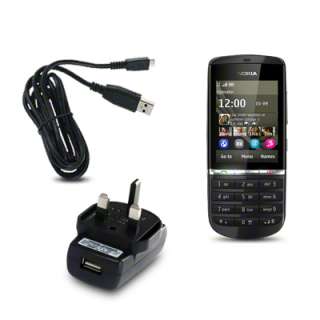 USB MAINS CHARGER W/MICRO CABLE FOR NOKIA ASHA 300  