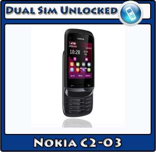 Nokia C2 03 Dual Sim Unlocked Mobile Phone Black 6438158398849  
