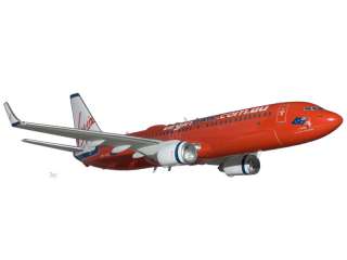 Boeing 737 800 Virgin Blue (Red Livery) Airplane Model  