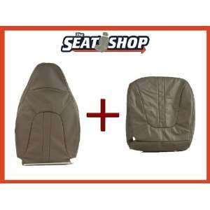 97 98 99 00 01 02 Ford Expedition Grey Leather Seat Cover bottom & top 