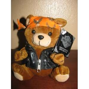 Harley Davidson Bean Bag Plush Tank Bear  Toys & Games  