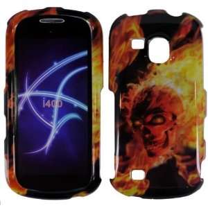 Fire Skull Case Cover for Samsung Continuum i400 Cell 