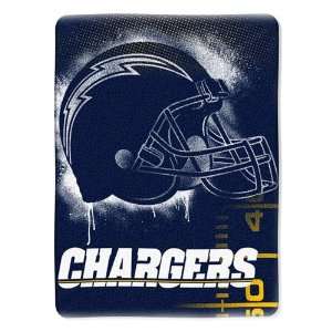  San Diego Chargers NFL Tag Micro Raschel Blanket (60x80 