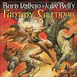 Boris Vallejo Julie Bells Fantasy 2011 Calendar 2010, Calendar  