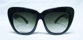 50s Vintage Cat Eye Thick Frame Women Black Sunglasses  