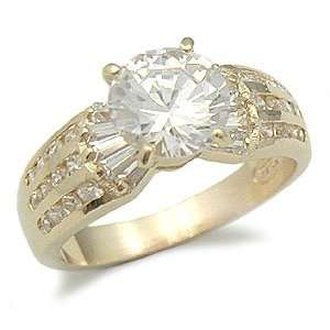   Carats Brilliant Cut Cubic Zirconia Engagement Ring   Size 5 Jewelry