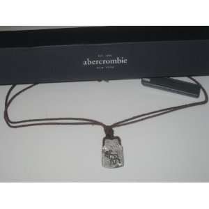    Abercrombie Double Strand Leather Necklace 