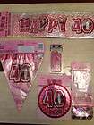 40th birthday party decoration 40 th decorations kit 2 pink female 