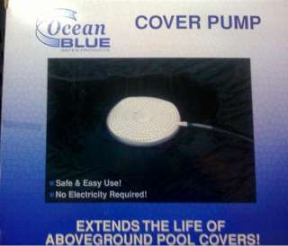 New Ocean Blue Above Ground Pool Siphon Cover Pump  