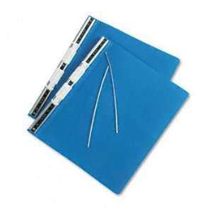   Hanging Data Binder With HIDE Cover, 12 x 8 1/2, Blue 