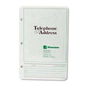  Wilson Jones 812R   Looseleaf Phone/Address Book Refill, 5 