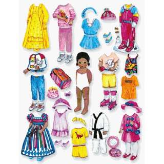   African American Felt Felt Doll with extra clothes   Kit Toys & Games