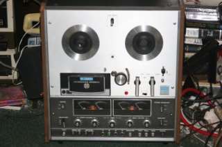VINTAGE AKAI 1800 SS REEL TO REEL RECORDER PLAYER W 8 TRACK ADAPTER AS 