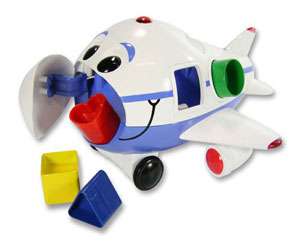   the Jet Shape Sorter Remote Control Airplane (Blue) Toys & Games